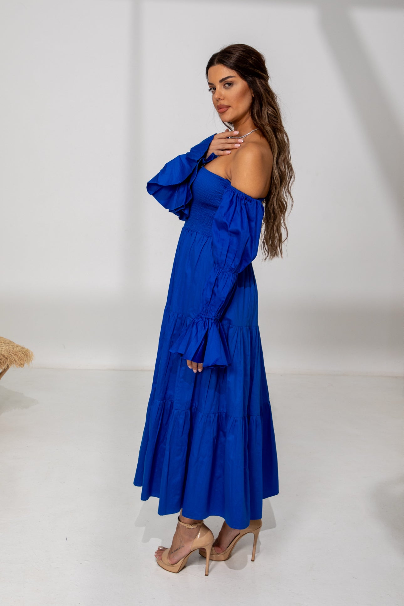 Ocean Breeze – Off-Shoulder Dress