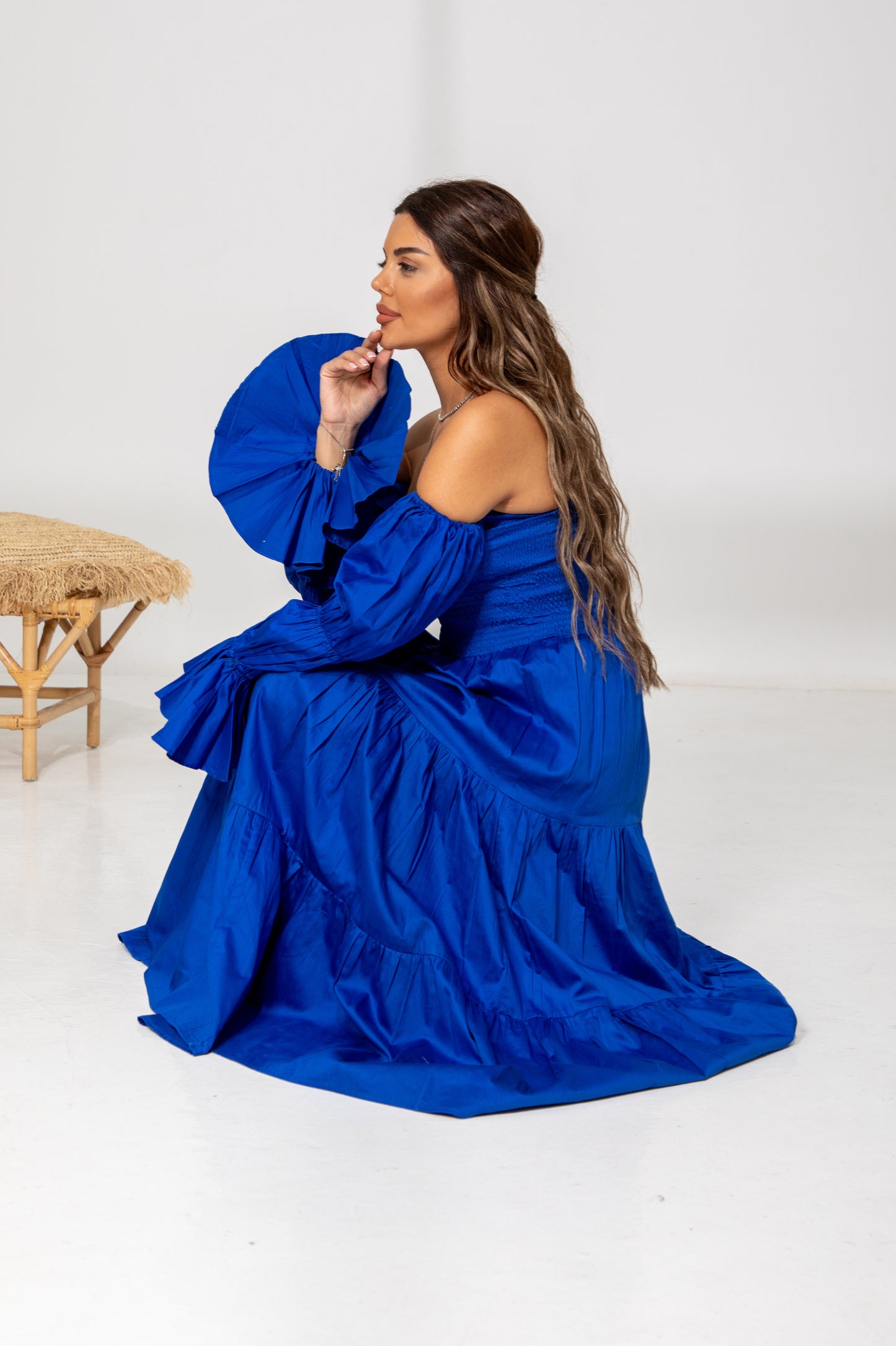 Ocean Breeze – Off-Shoulder Dress