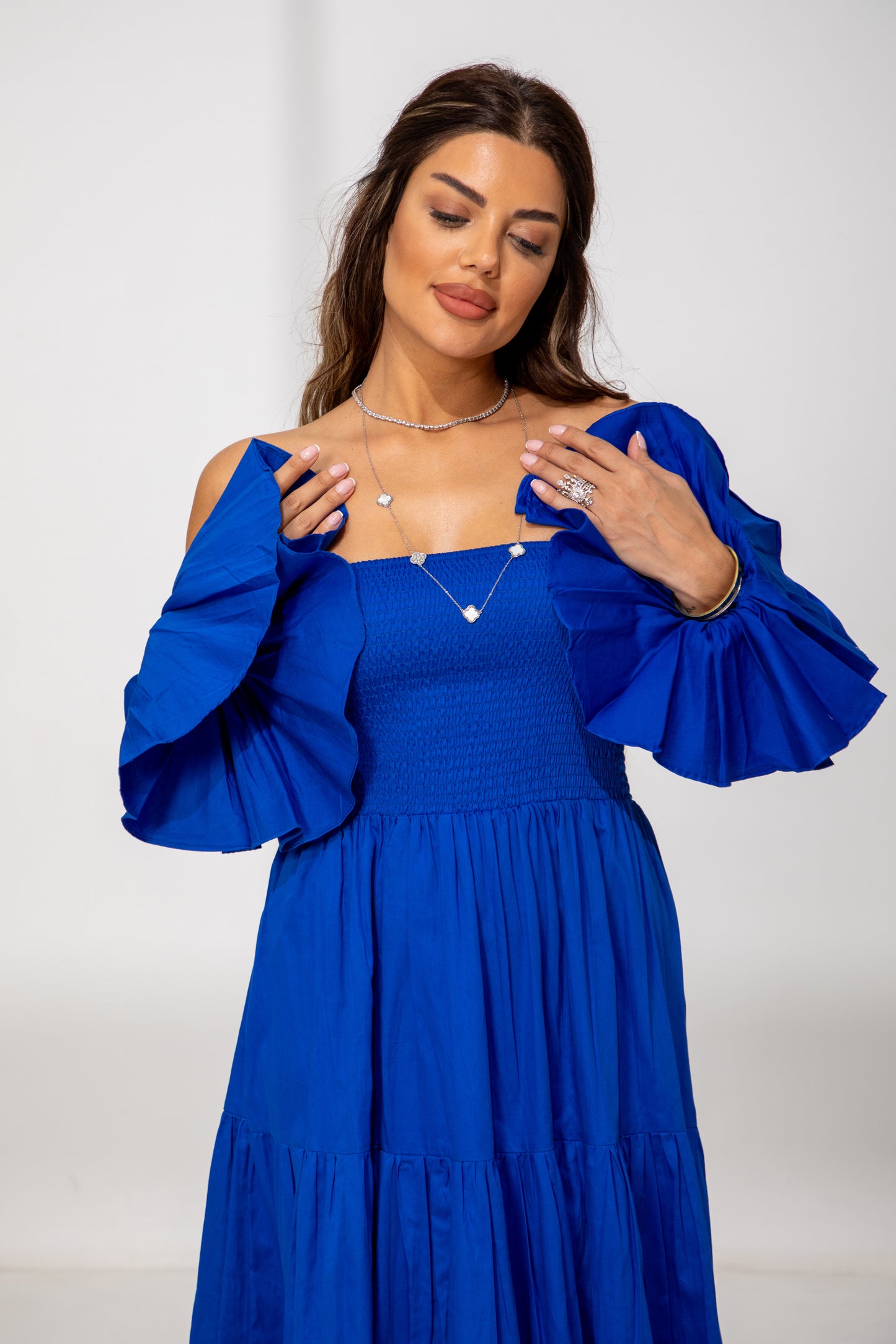 Ocean Breeze – Off-Shoulder Dress