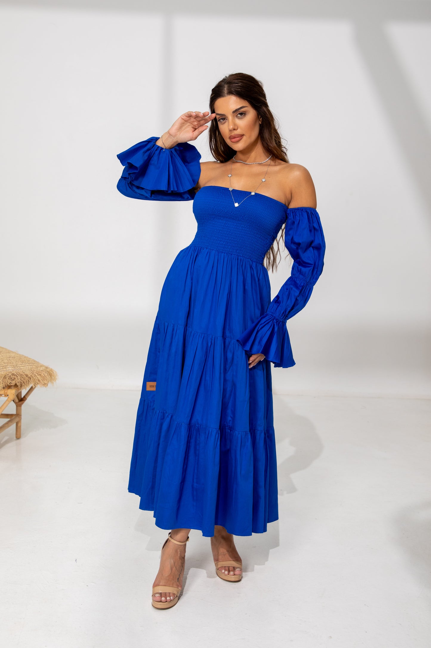 Ocean Breeze – Off-Shoulder Dress