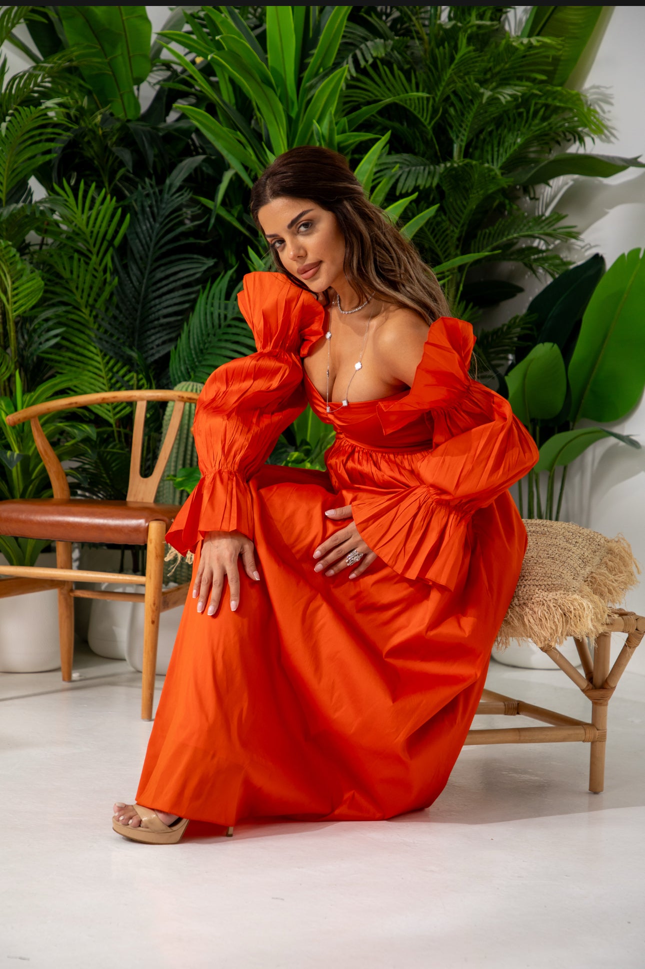 Soft Flame dress