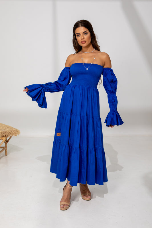 Ocean Breeze – Off-Shoulder Dress