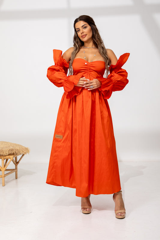 Soft Flame dress